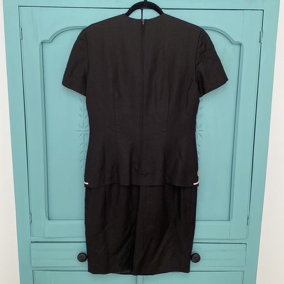 Positive Attitude Black with Embroidered Details Dress. Size 8 - Picture 4 of 5
